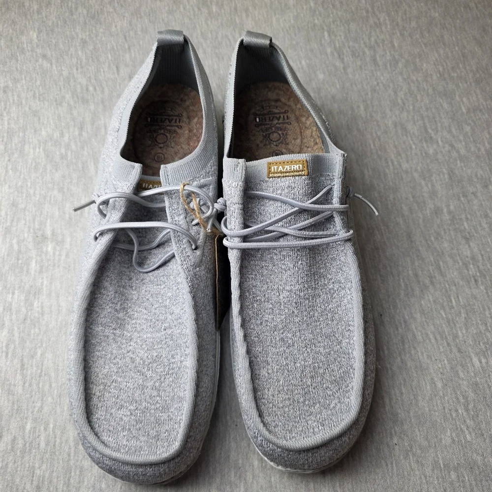 Itazero Men's Light Gray Loafers Size 16